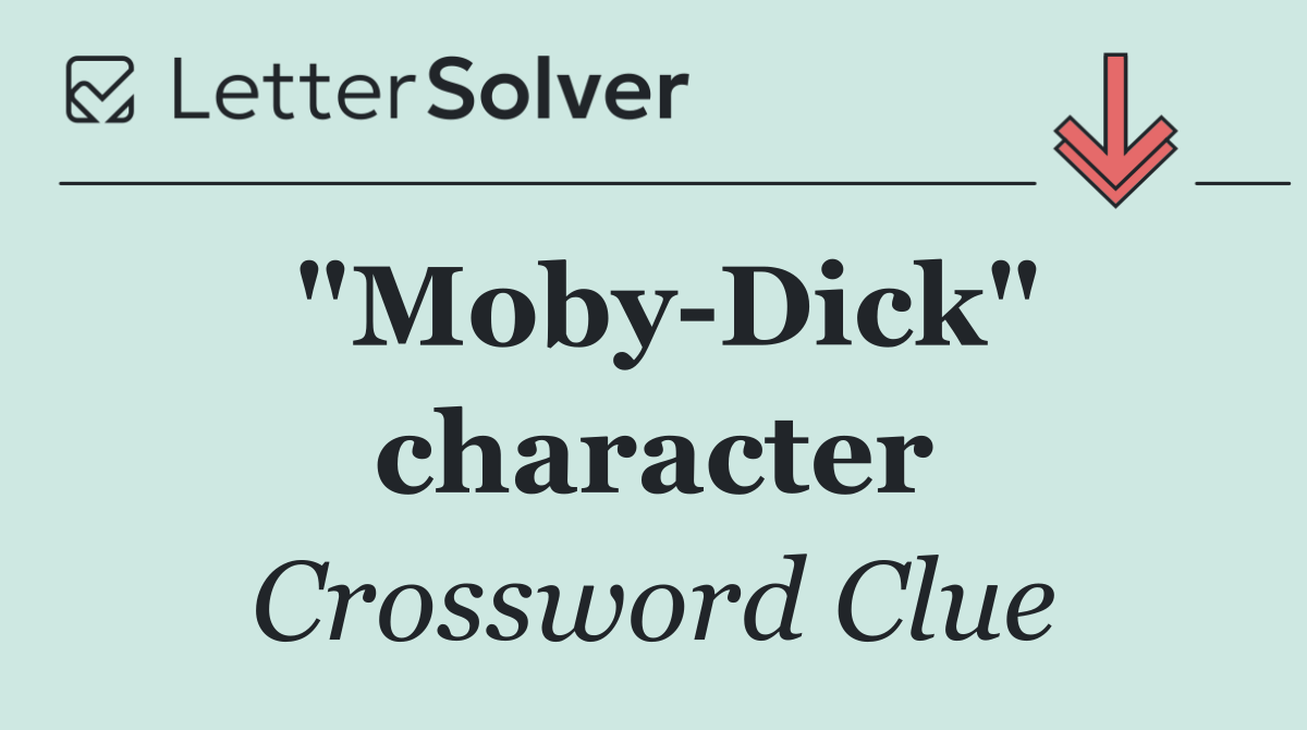 "Moby Dick" character