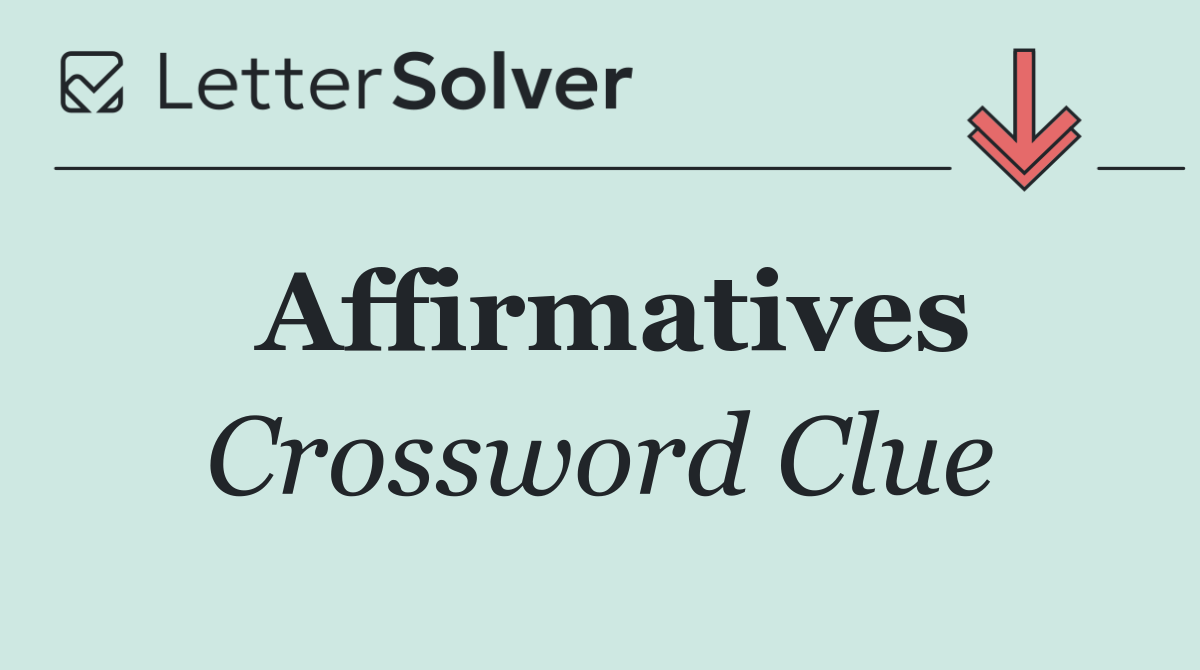 Affirmatives