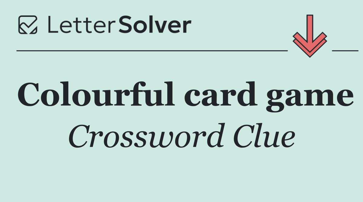 Colourful card game
