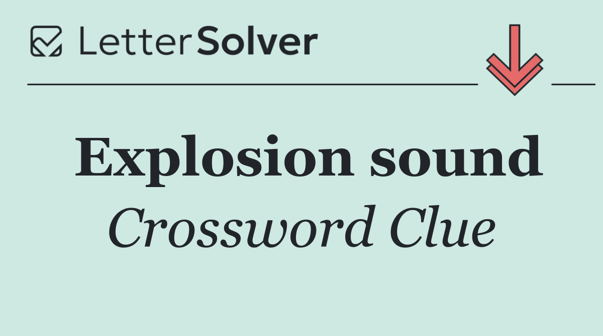 Explosion sound