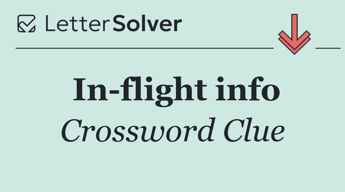 In flight info