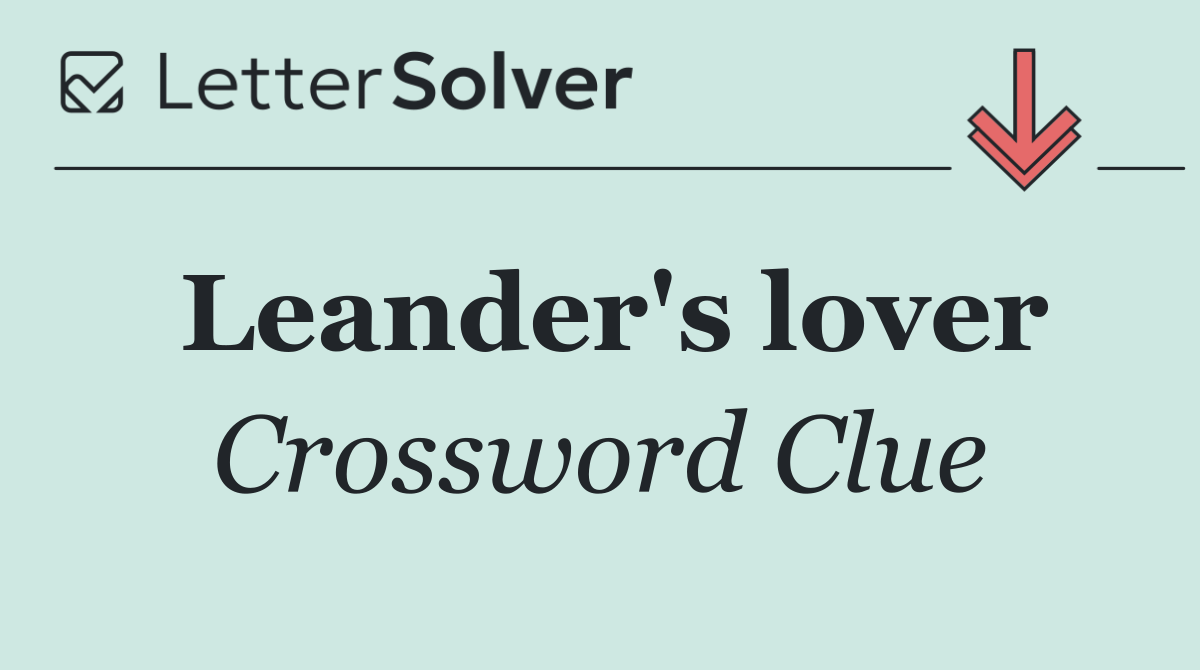 Leander's lover