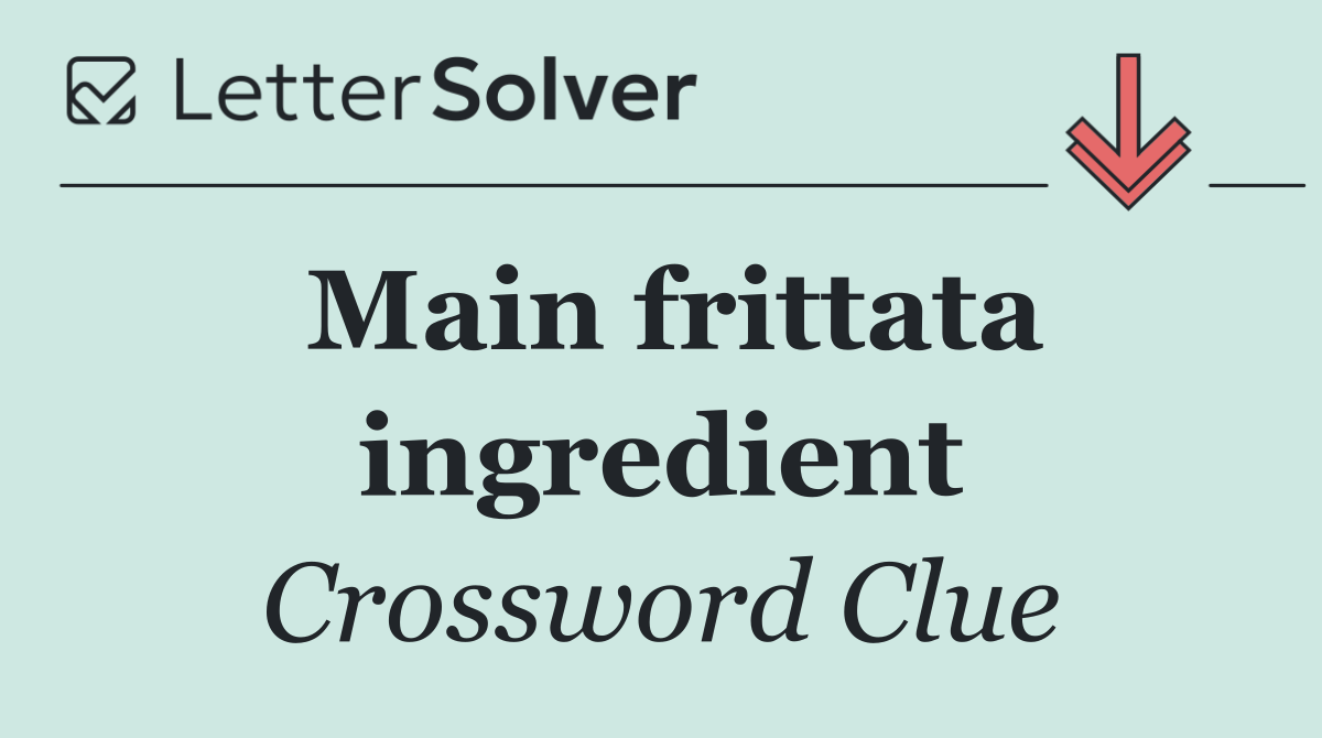 Main frittata ingredient