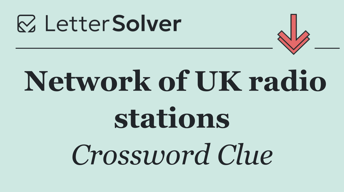 Network of UK radio stations