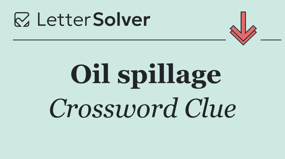 Oil spillage