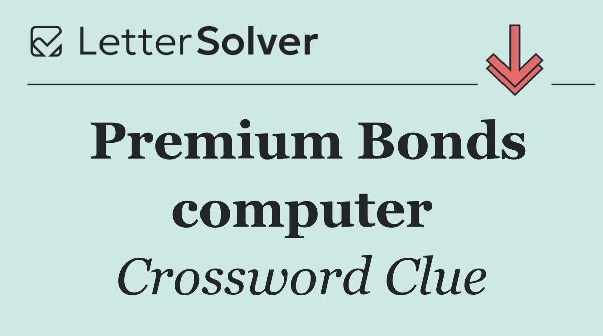 Premium Bonds computer