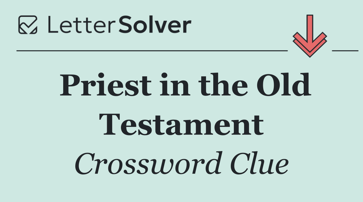 Priest in the Old Testament