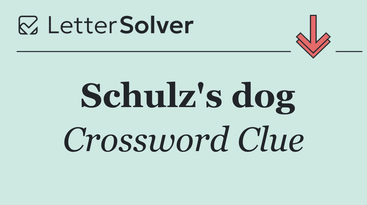 Schulz's dog