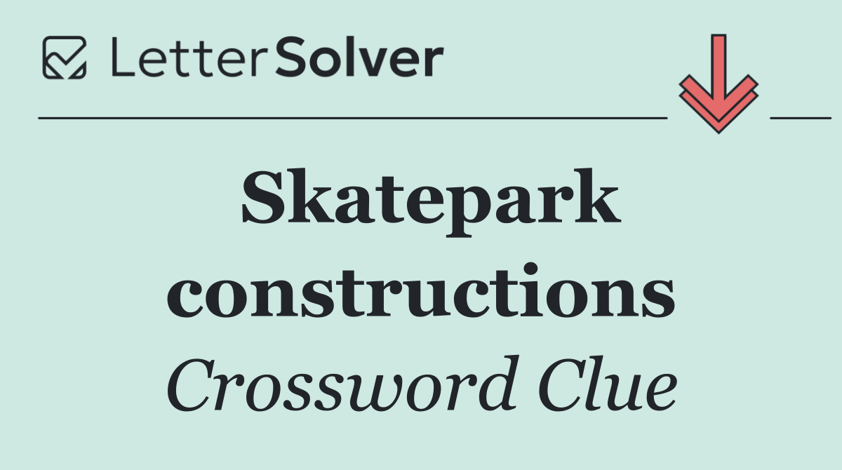 Skatepark constructions