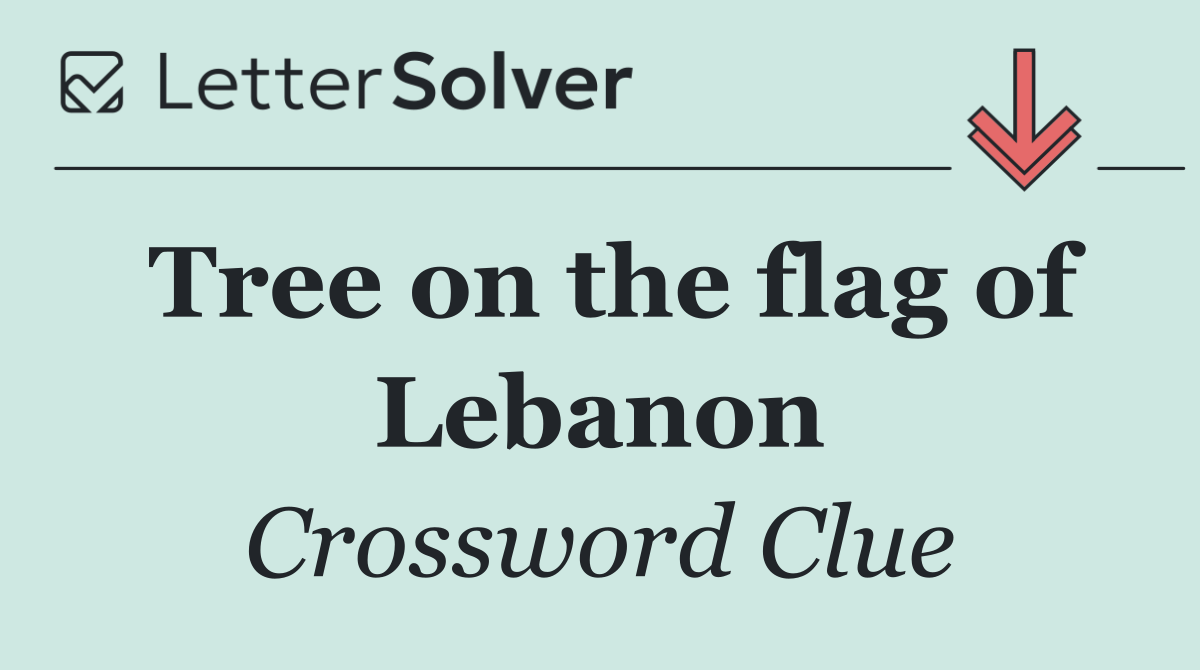 Tree on the flag of Lebanon