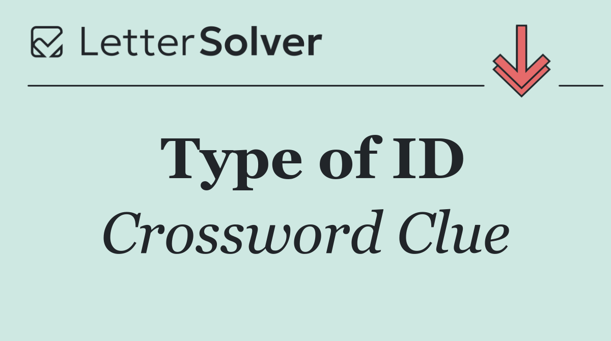 Type of ID