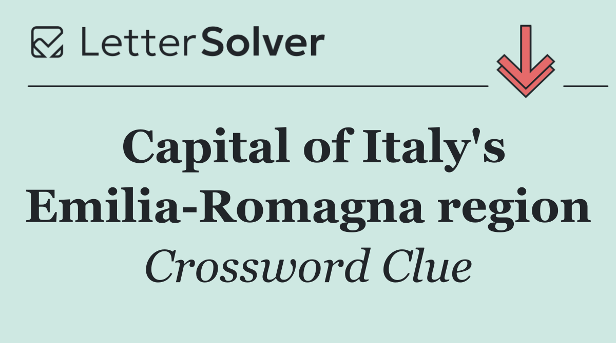 Capital of Italy's Emilia Romagna region