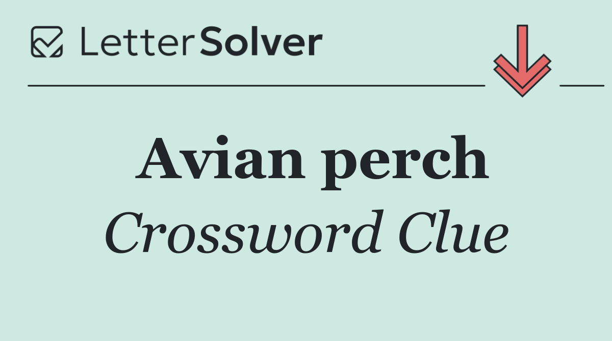 Avian perch