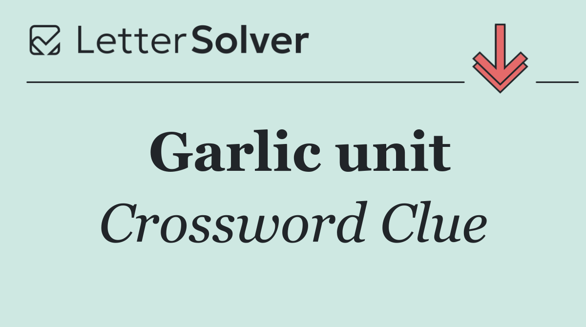 Garlic unit