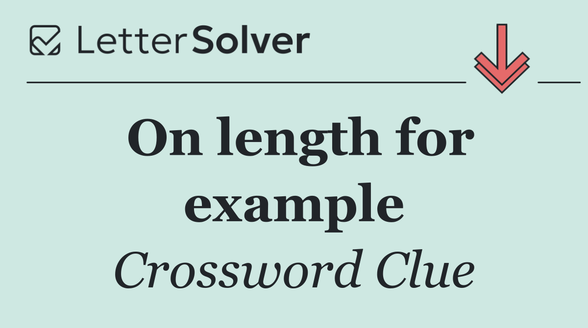 On length for example