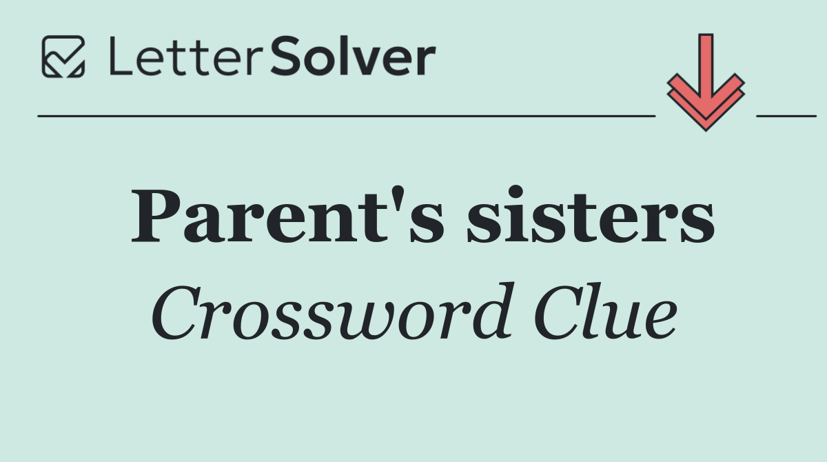 Parent's sisters