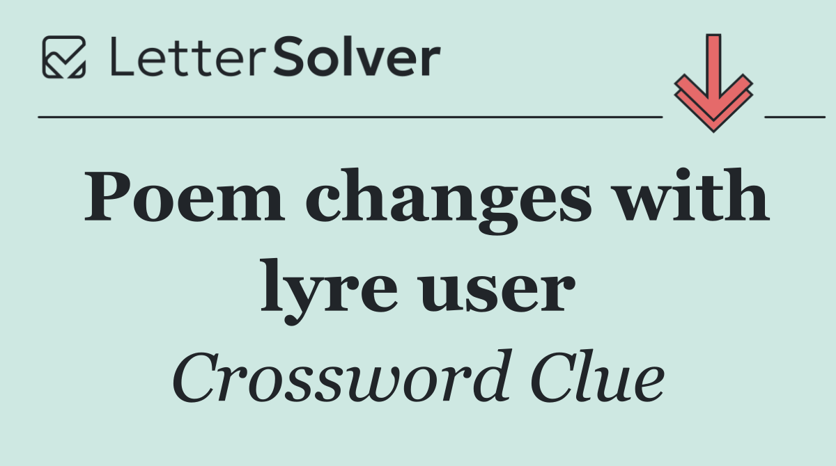 Poem changes with lyre user