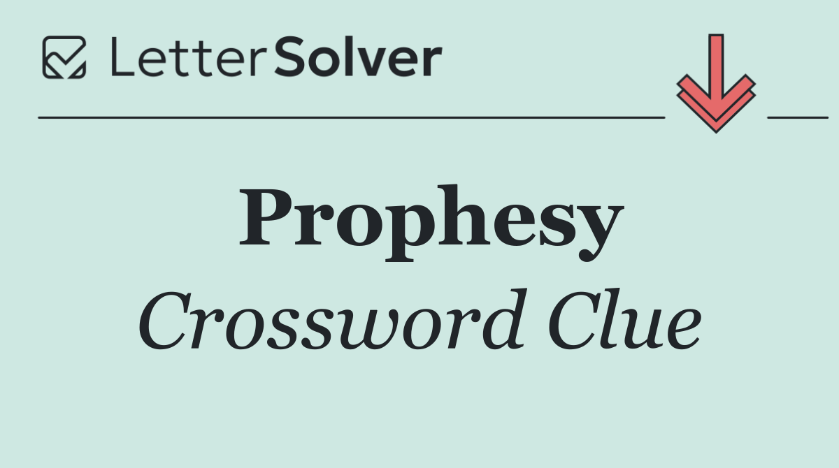 Prophesy
