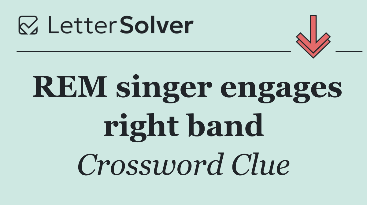 REM singer engages right band