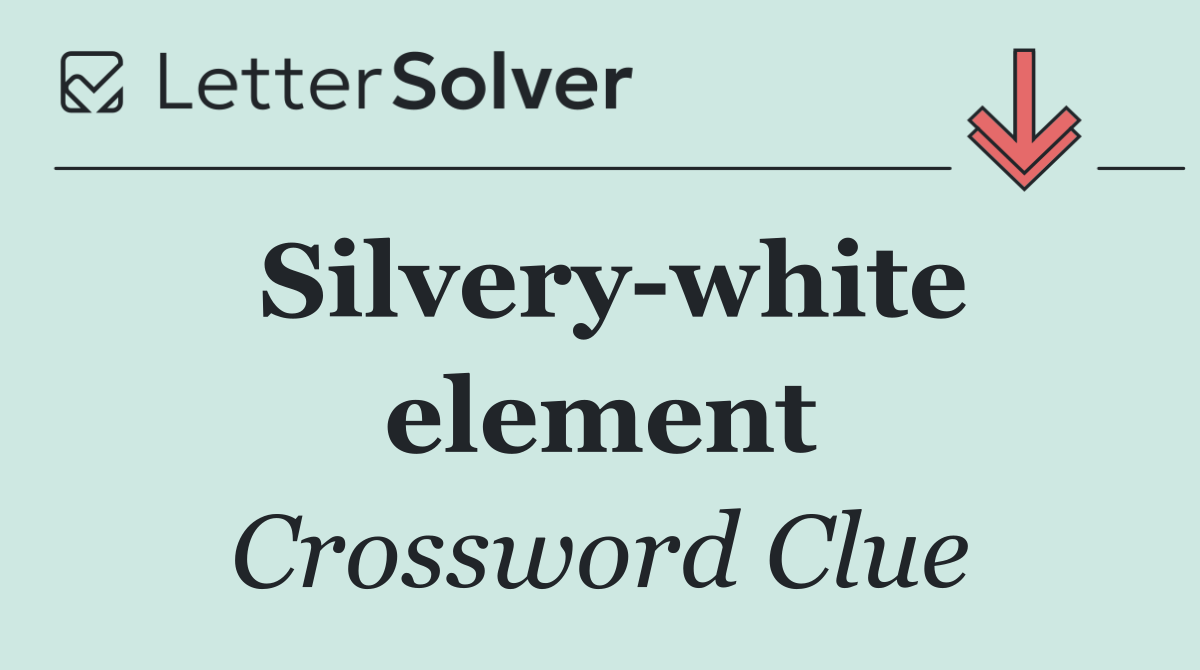 Silvery white element