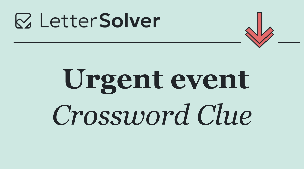 Urgent event