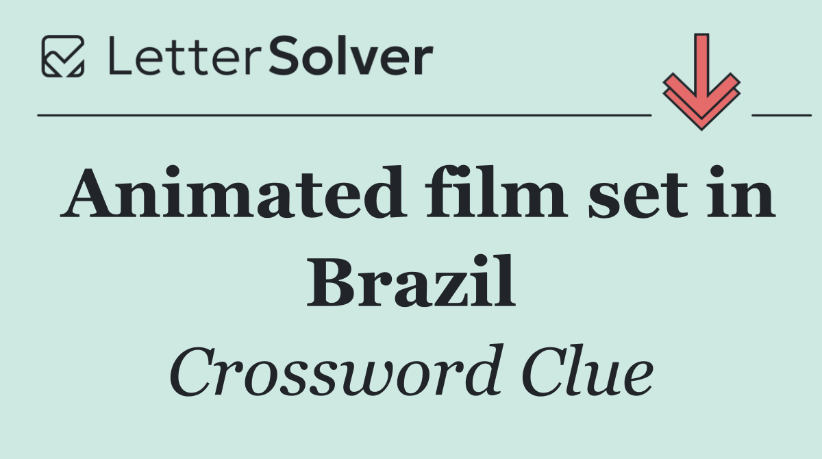 Animated film set in Brazil
