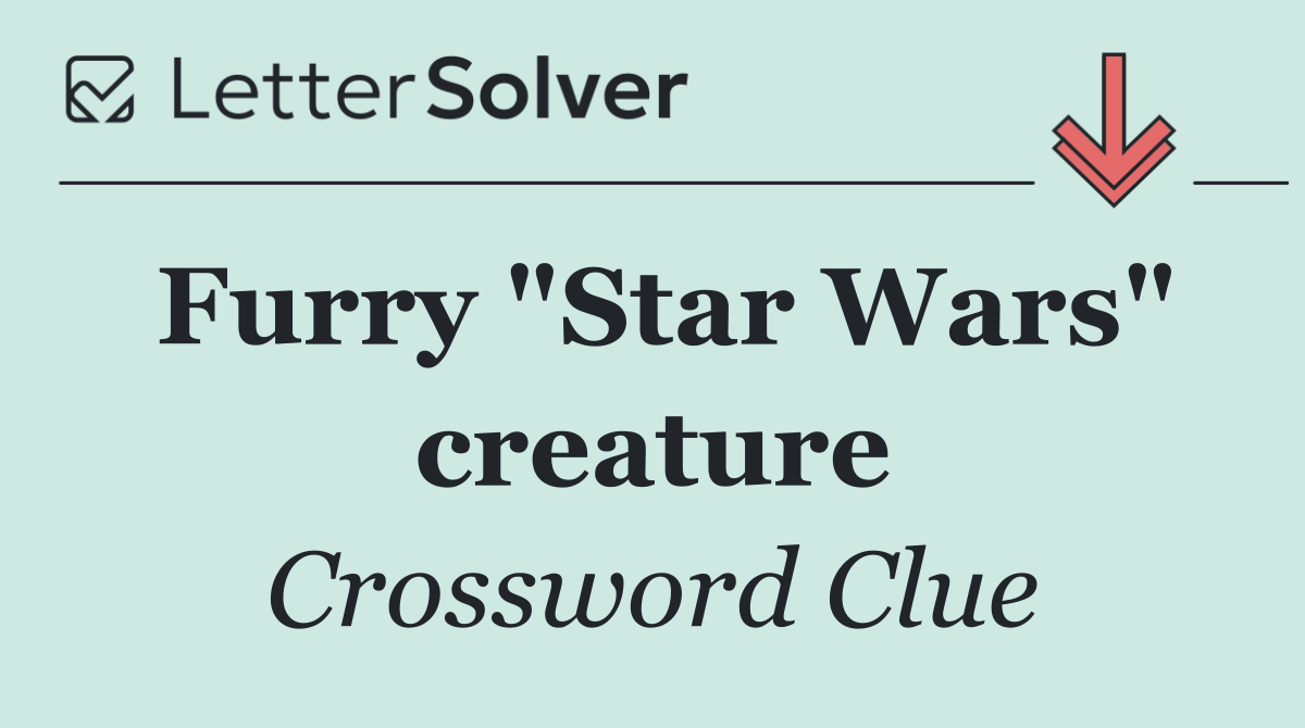 Furry "Star Wars" creature