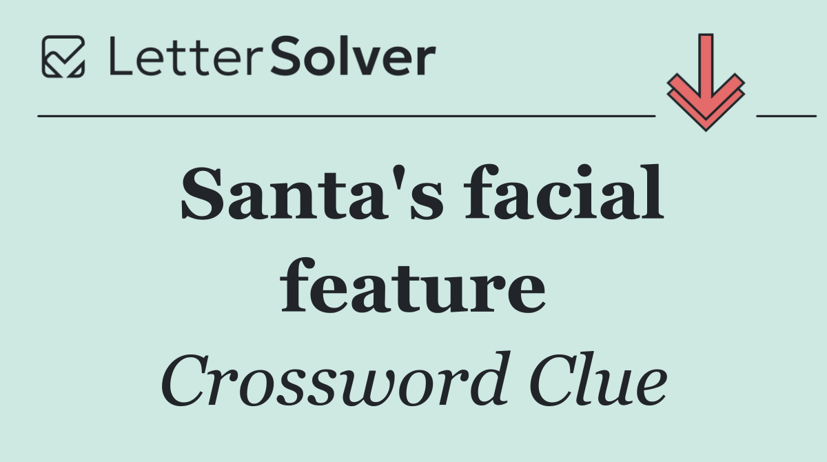 Santa's facial feature
