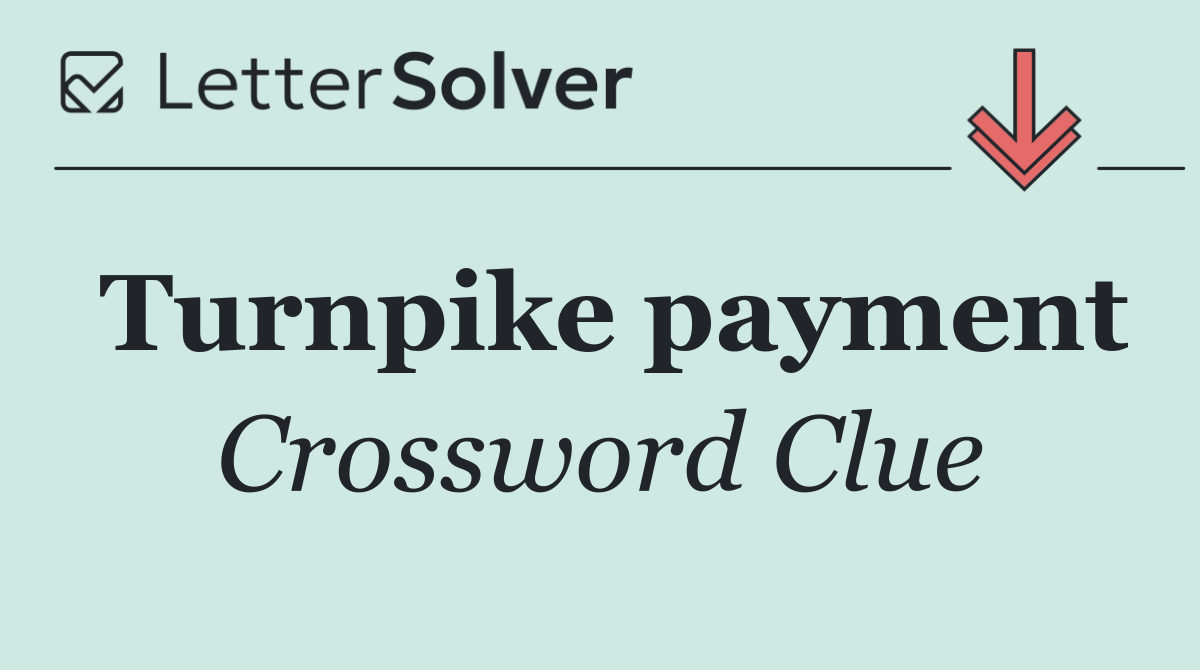 Turnpike payment