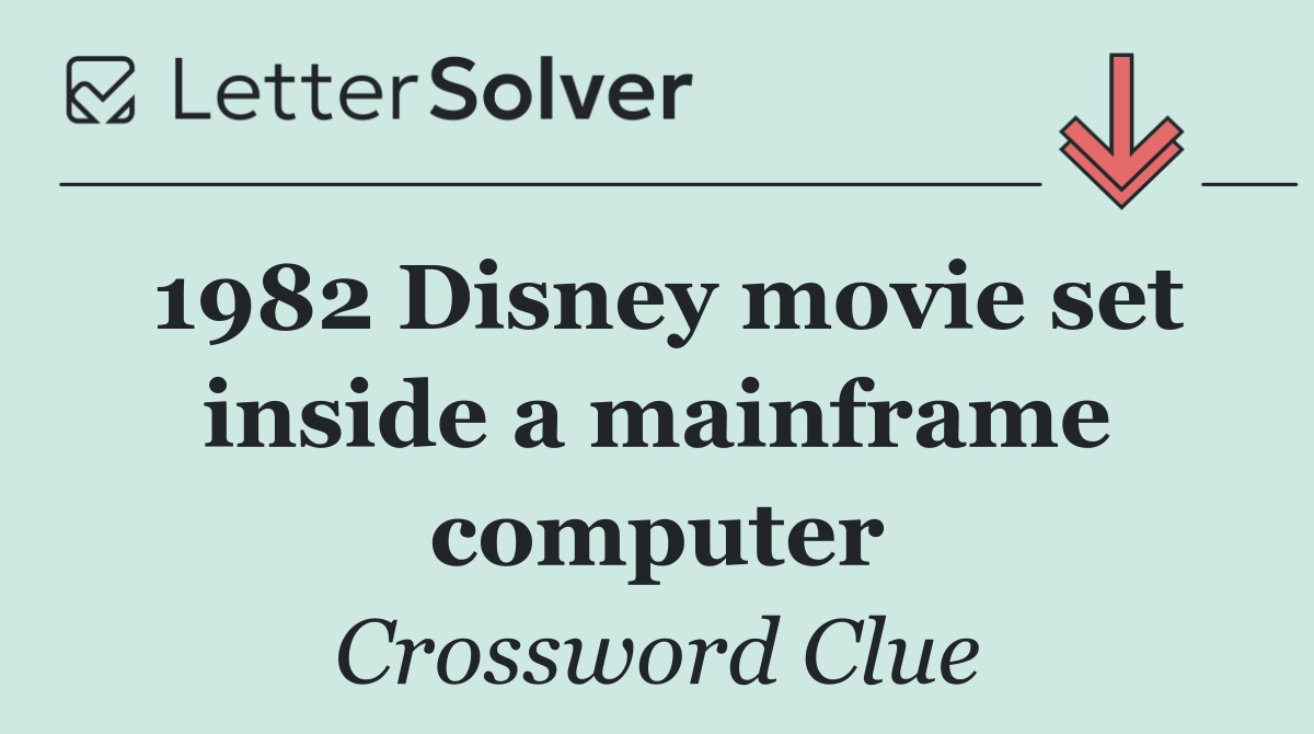 1982 Disney movie set inside a mainframe computer