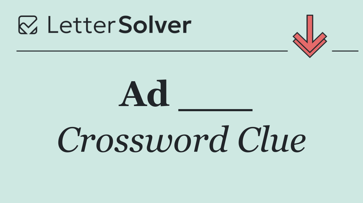 Ad ___