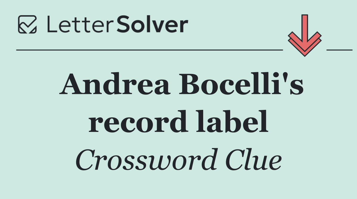 Andrea Bocelli's record label