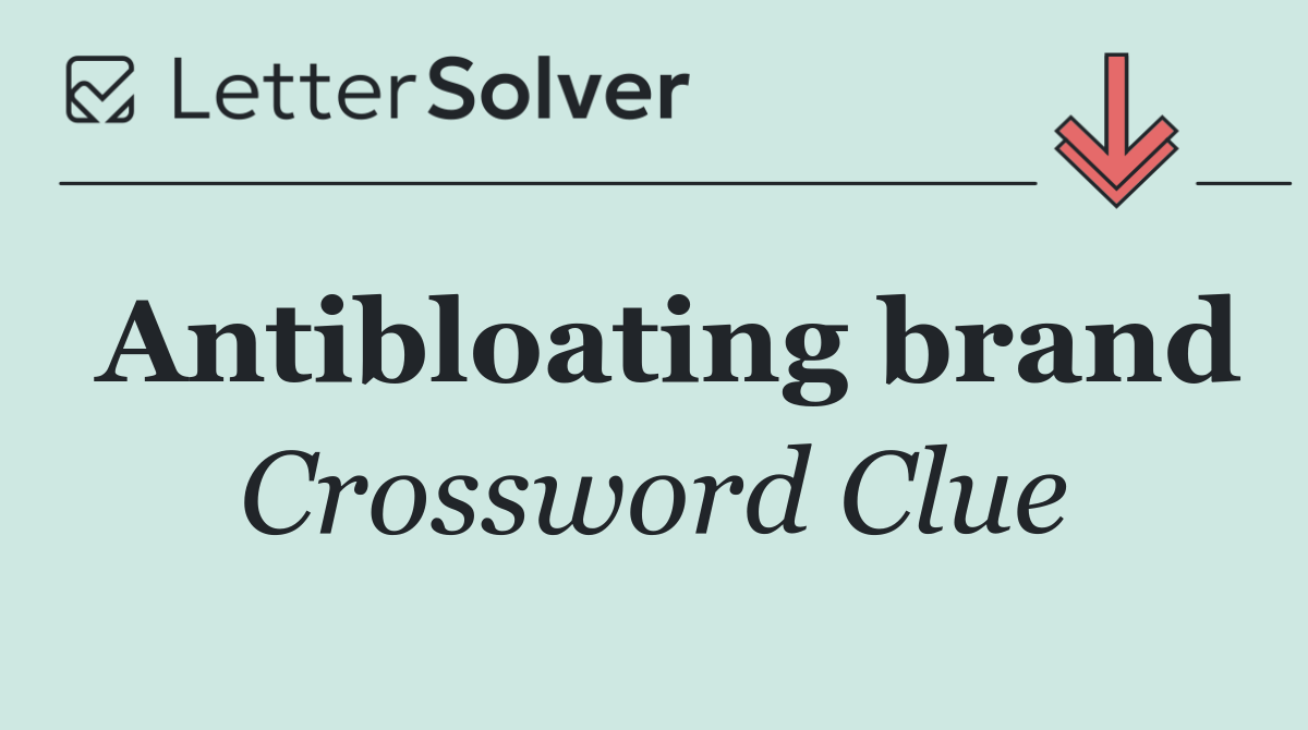 Antibloating brand