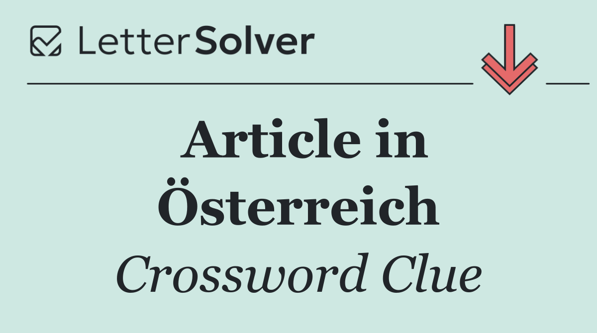 Article in Österreich
