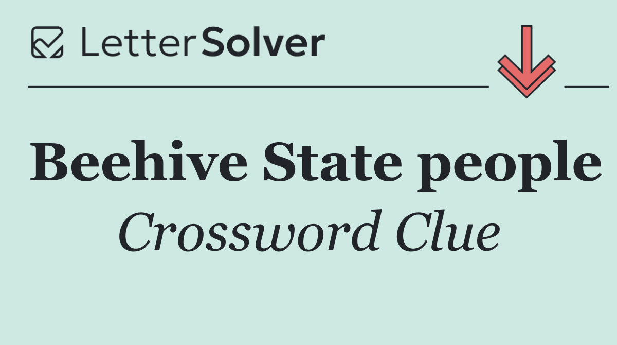 Beehive State people