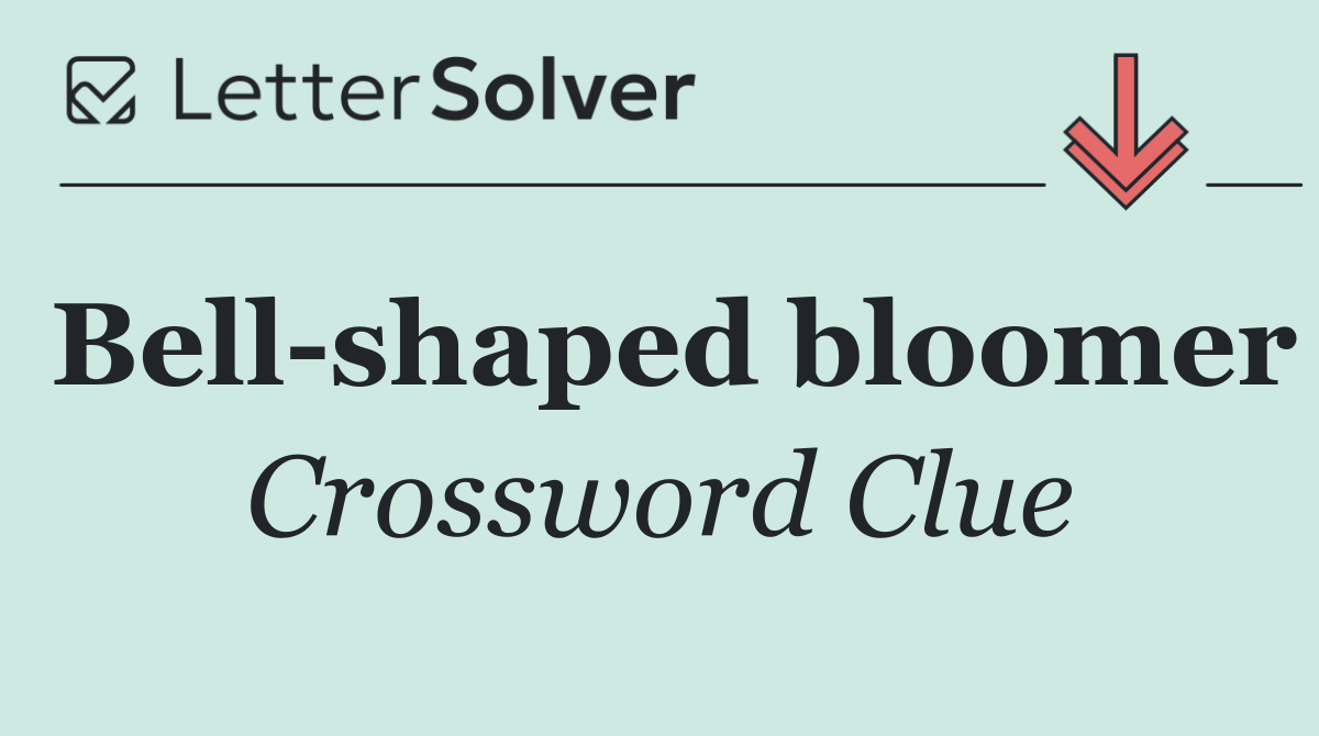Bell shaped bloomer