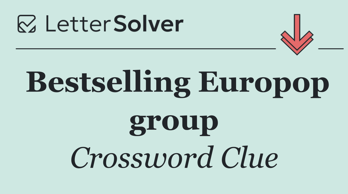 Bestselling Europop group