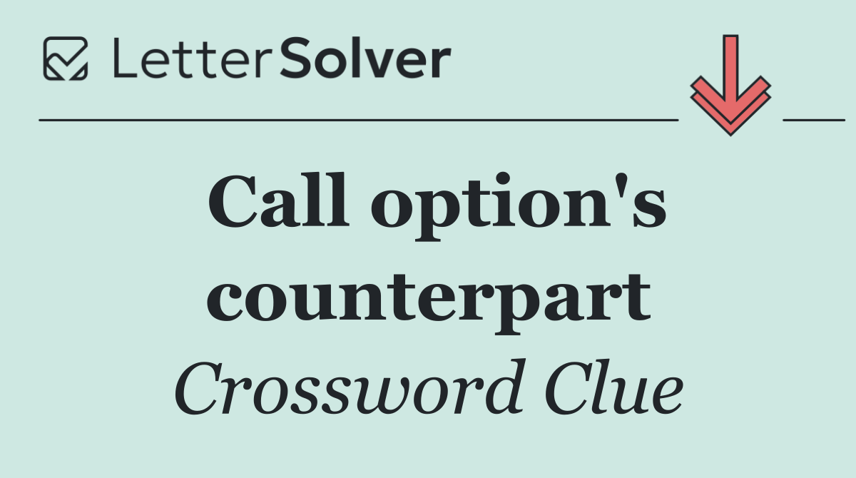 Call option's counterpart