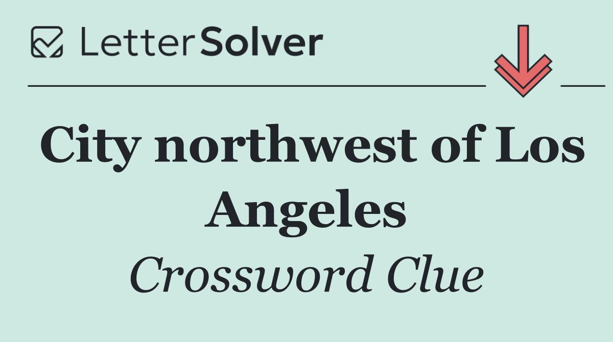 City northwest of Los Angeles