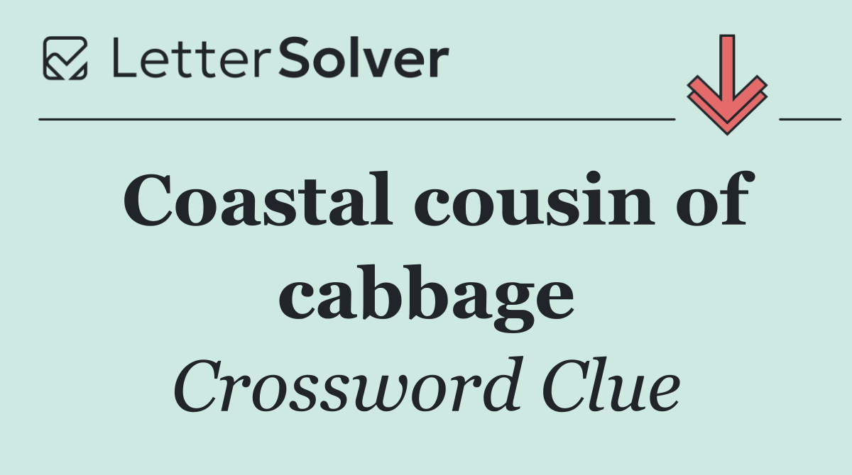 Coastal cousin of cabbage