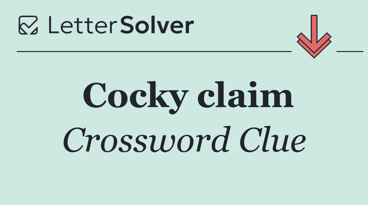 Cocky claim