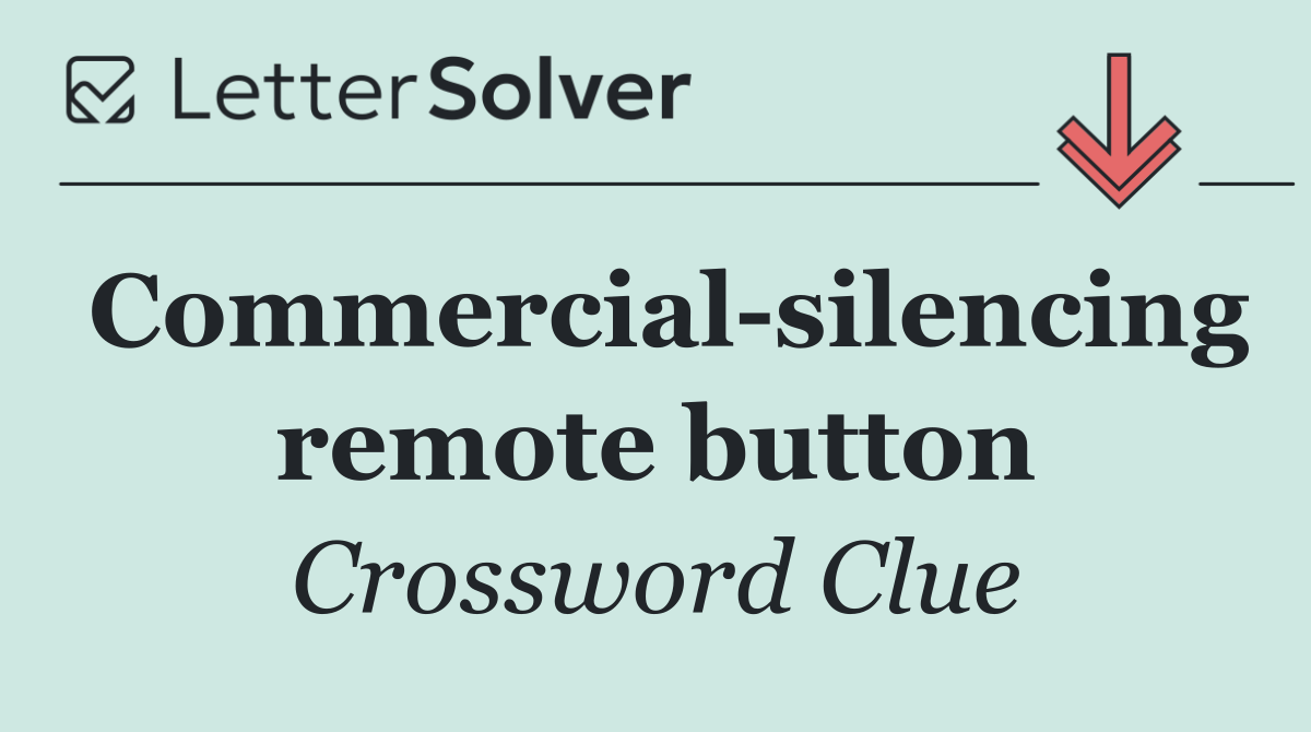 Commercial silencing remote button