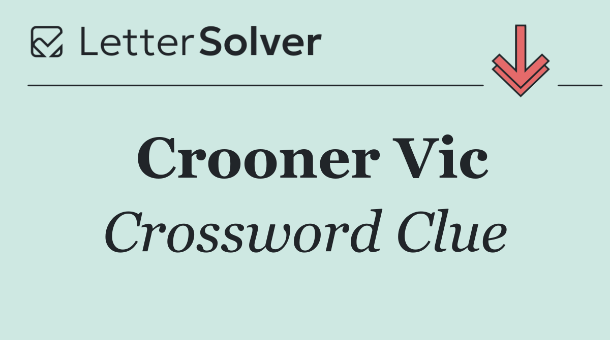 Crooner Vic