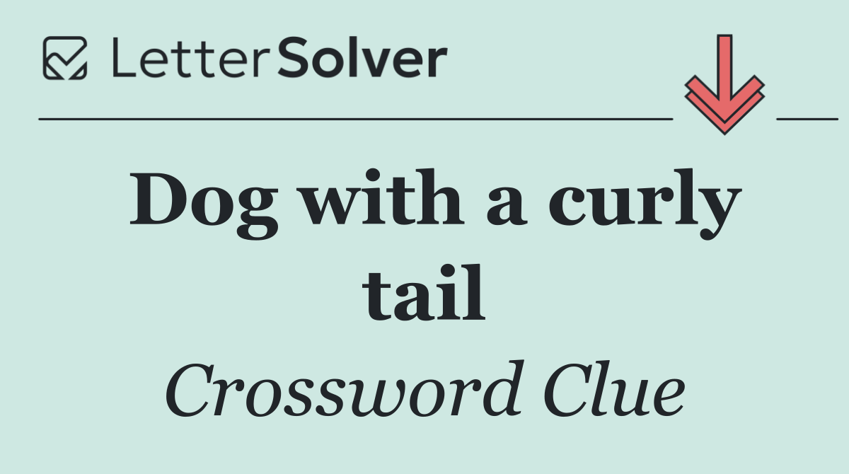 Dog with a curly tail