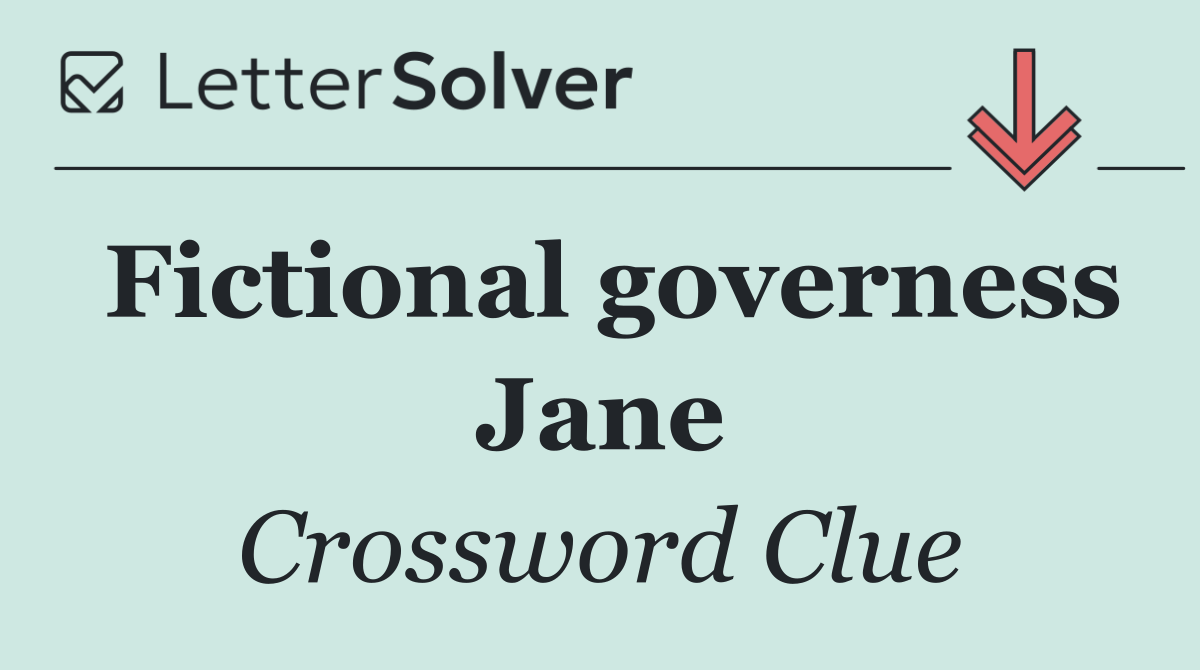 Fictional governess Jane