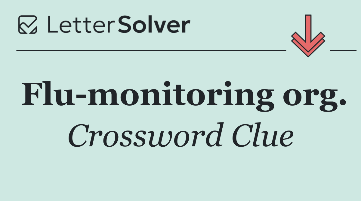 Flu monitoring org.