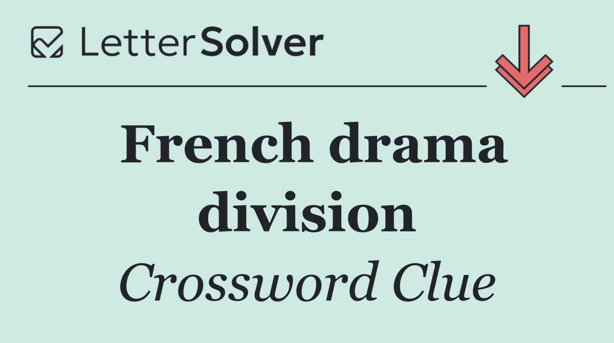 French drama division
