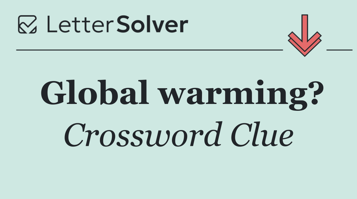 Global warming?
