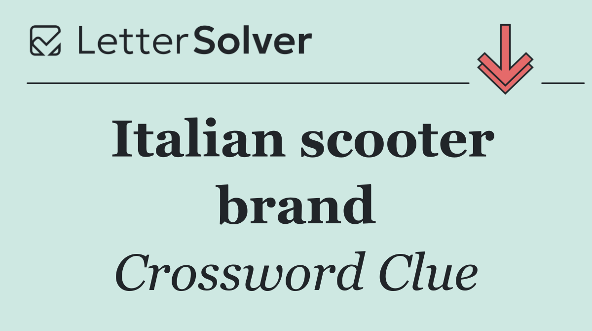 Italian scooter brand