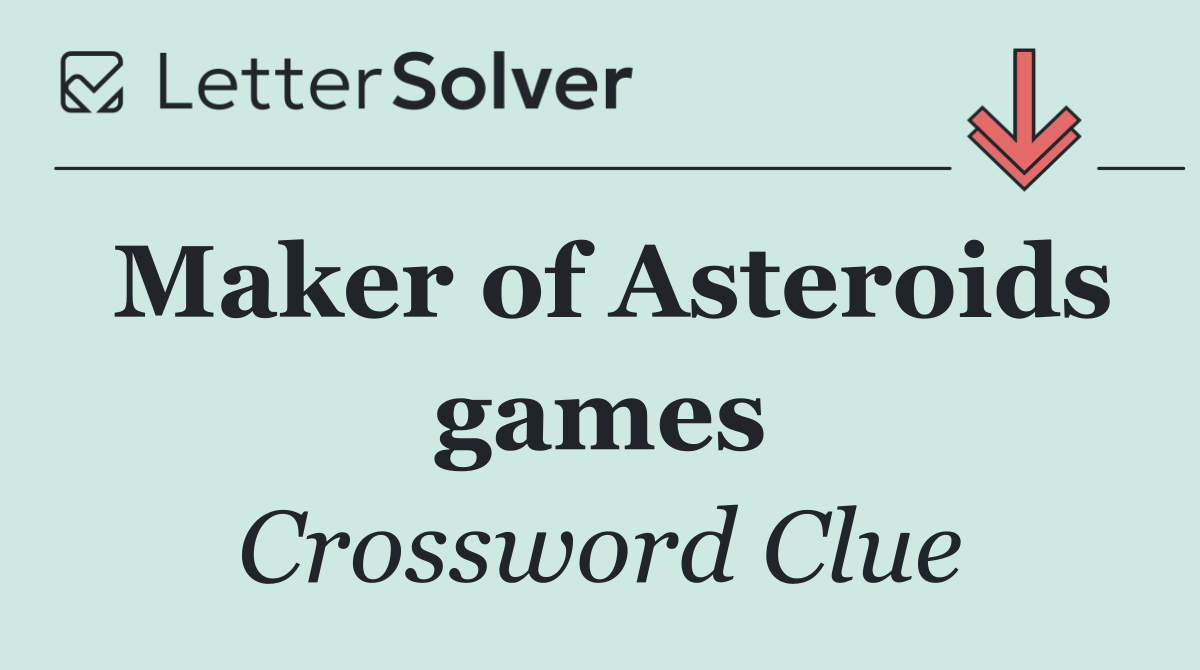 Maker of Asteroids games